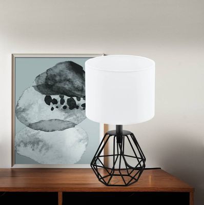 Lampe à poser E14 Carlton 2 noir 60W - EGLO