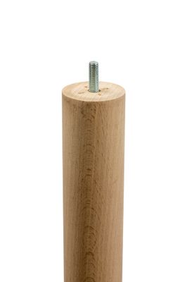 Pied de lit rond bois diamètre 50 x 360 mm CIME