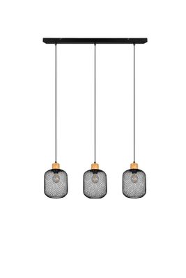 Suspension E27 Calimero noir 3x40W - REALITY