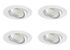 Spots LED encastrables salle de bain IP65 et BBC dimmables et orientables Blancs par 4 - EF5 ARIC