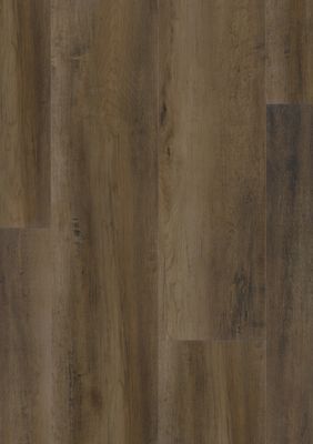 Sol vinyle effet bois marron MADINA ép 5,7 mm 125 x 22,9 cm compatible pièce humide 2m²/pqt GERFLOR