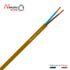 Câble électrique H03VVH2-F 2 x 0,75 mm² souple plat intérieur 5 m viel or - NEXANS