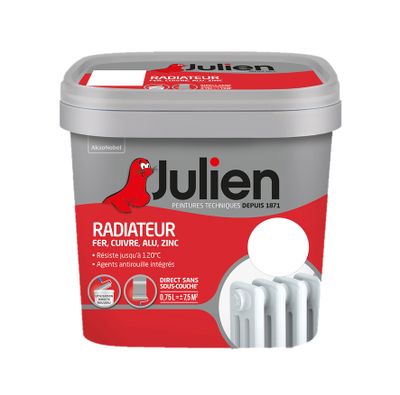 Peinture radiateur blanc mat 0,75 L - JULIEN