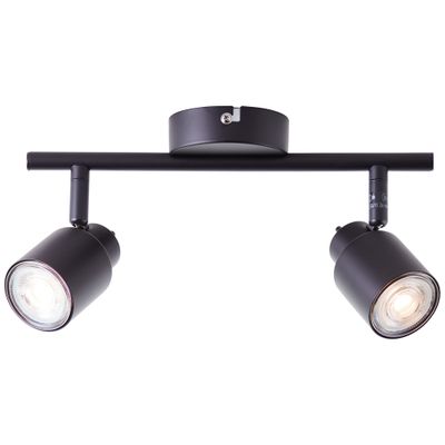 Réglette ANDRES GU10 2x10W noir - BRILLIANT