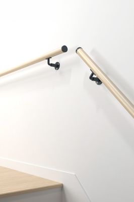 Main courante tubulaire R16 - bois sapin  -  diamètre 40 mm - L 2,00 m - SOGEM