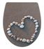 Abattant de WC duroplast Shell heart déclipsable, frein de chute WENKO