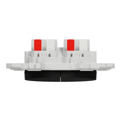 Double interrupteur va-et-vient ou poussoir Odace 2025 noir - SCHNEIDER ELECTRIC