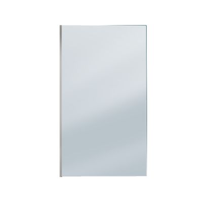Paroi de douche à l'italienne 120x200 cm profilé chrome verre fumé 8 mm Parma - AURLANE