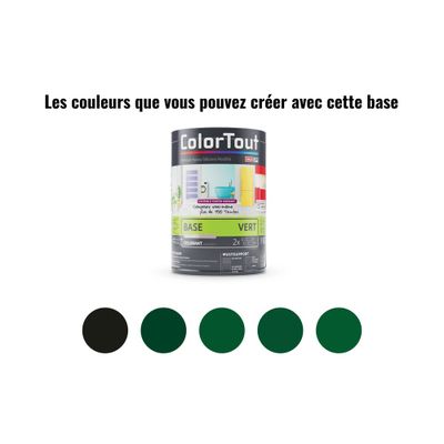 Base peinture époxy vert brillant 460 mL - COLORTOUT