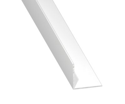 Cornière égale aluminium anodisé argent mat 15 x 15 x 1,1 mm 2,50 m CQFD