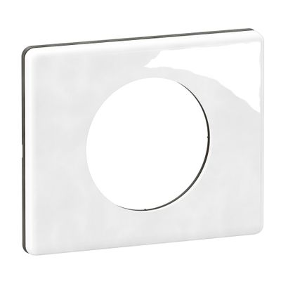 Plaque de finition 1 poste Porcelaine blanc - Céliane LEGRAND