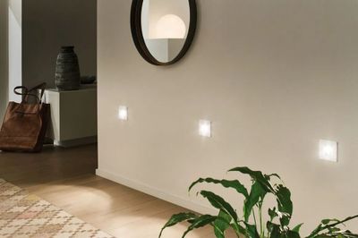 Spot LED encastrable mural carré blanc- PAULMANN