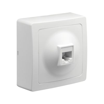 Prise RJ45 catégorie 6 en saillie Blok blanc - DEBFLEX