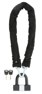 Chaine antivol gainé avec cadenas 90 cm RONDY