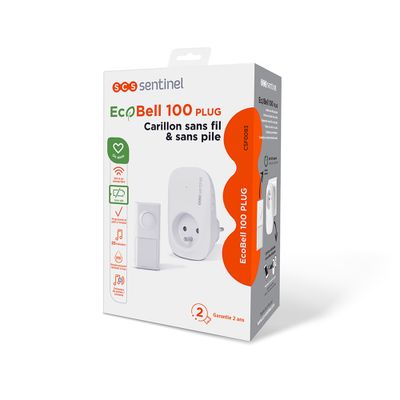 Carillon sans fil et sans pile à brancher Ecobell 100 Plug SENTINEL