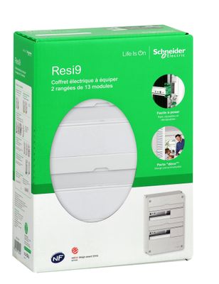 Tableau électrique nu 2 rangées 13 modules - Resi9 SCHNEIDER ELECTRIC