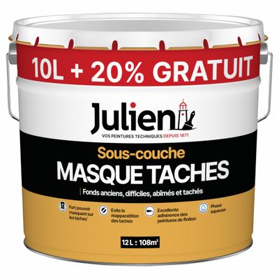 Sous-couche MASQUE TACHE multi-supports 10 L + 20 % gratuit - JULIEN