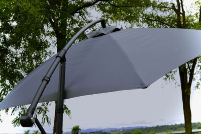 Parasol excentré diamètre 3m gris