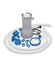 Groupe de filtration piscine 8 m³  COMBO-KIT- DIPRA