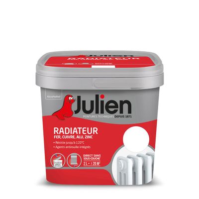 Peinture radiateur blanc mat 2L JULIEN
