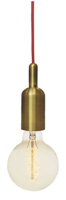 Câble électrique textile 2 x 0,75 mm² pour luminaire 4 m rouge - TIBELEC