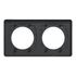 Plaque de finition 2 postes anthracite finition miroir - Odace Touch SCHNEIDER ELECTRIC