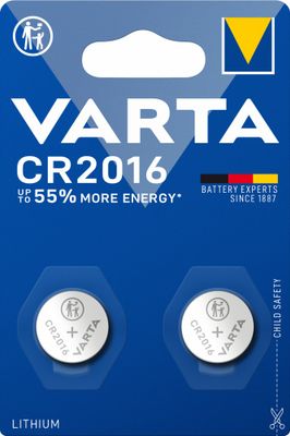 Piles lithium CR2016 par 2 - VARTA