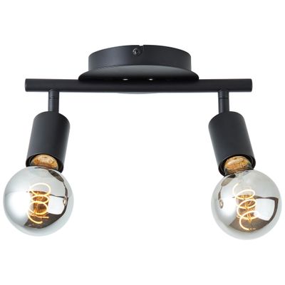 Réglette TIFFANY E27 2x28W noir - BRILLIANT