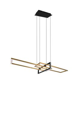 Suspension LED Salinas laiton 4200 lumens blanc chaud - TRIO