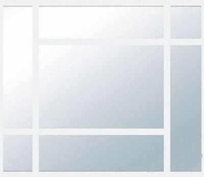 Verrière Orsay Profil Blanc Vitrage Verre Clair L. 1230 mm x H. 1125mm YKARIO