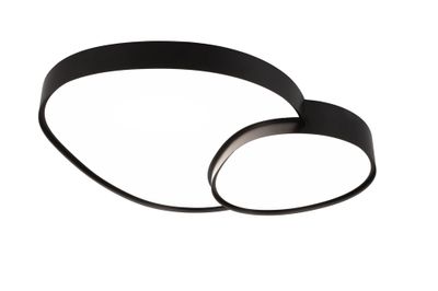 Plafonnier LED Rise noir 5300 lumens blanc variable CCT - TRIO