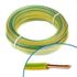 Fil électrique H07V-U 2,5 mm² rigide vert/jaune 100 m