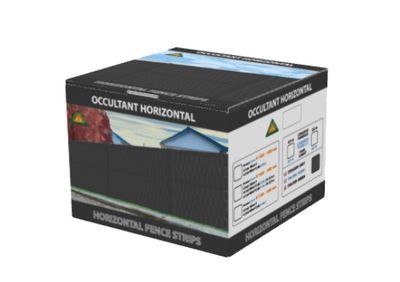 Lamelles souples d'occultation horizontale L.2,50 x H.1,72/1,92 m  gris FERRO BULLONI