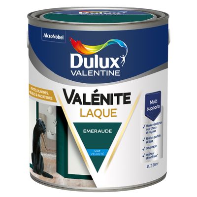 Peinture Boiseries Laque Acrylique Valénite Mat Emeraude 2 L  - DULUX VALENTINE