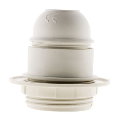 Douille électrique E27 plastique blanc - ZENITECH