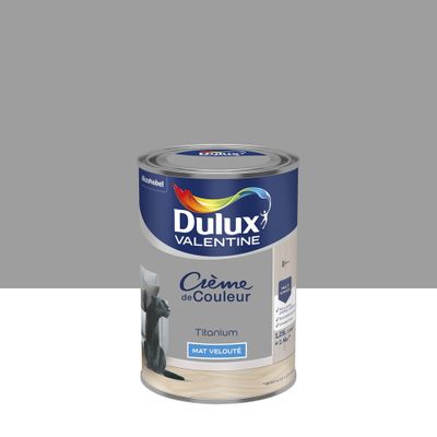 Peinture crème de couleur Titanium Mat 1,25 L - DULUX VALENTINE