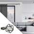 Embout déco géometrique en métal diam 28 mm Finition Gun foncé- MOBOIS