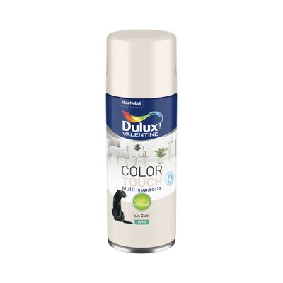 Bombe de peinture Color Touch lin clair satin 400 mL - DULUX VALENTINE