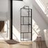 Paroi de douche à l'italienne 70x195 cm profilé noir verre sérigraphié 5 mm Bricks - AURLANE