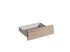Façade tiroir effet bois naturel avec poignée intégrée pour meuble de cuisine Syncron ANV-02 OAK 13,8 x 60 cm OFITRES