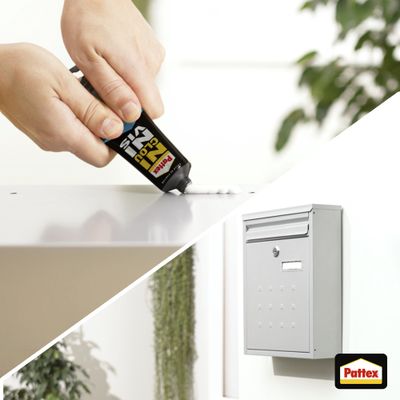 Colle de fixation polymère Ni Clou Ni Vis Multi Matériaux résistant à l'eau blanc tube 334 g - PATTEX
