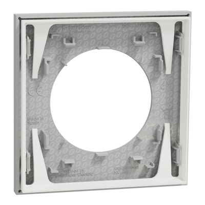 Plaque de finition 1 poste Odace 2025 gris galet - SCHNEIDER ELECTRIC