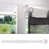 Tringle de vitrage extensible en métal de 40 à 65 cm diam 7 mm Finition Blanc brillant - MOBOIS
