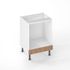Bandeau bas four pour meuble de cuisine Lounge chêne verni 10 x 60 cm OFITRES
