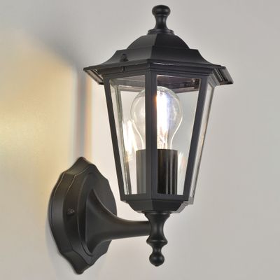 Applique extérieur montante E27 Valence noir IP44  60W - COREP