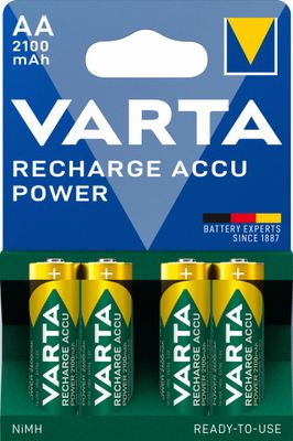 Piles rechargeables HR06 (AA) Accu power par 4 - VARTA