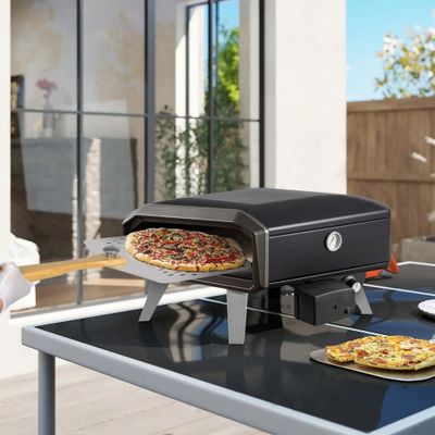 Four à pizza avec plateau rotatif