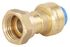 Raccord droit automatique universel femelle écrou libre 1/2 diamètre 14 mm Toutpush  QUICK PLOMBERIE