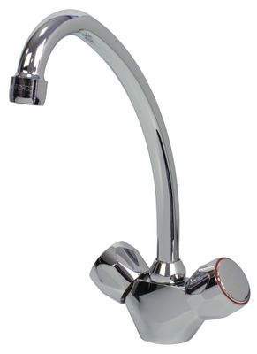 Mélangeur d'évier NF Label chromé ESSEBAGNO