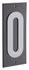 Plaque chiffre 0  à visser 56 x 130 mm fond noir THIRARD